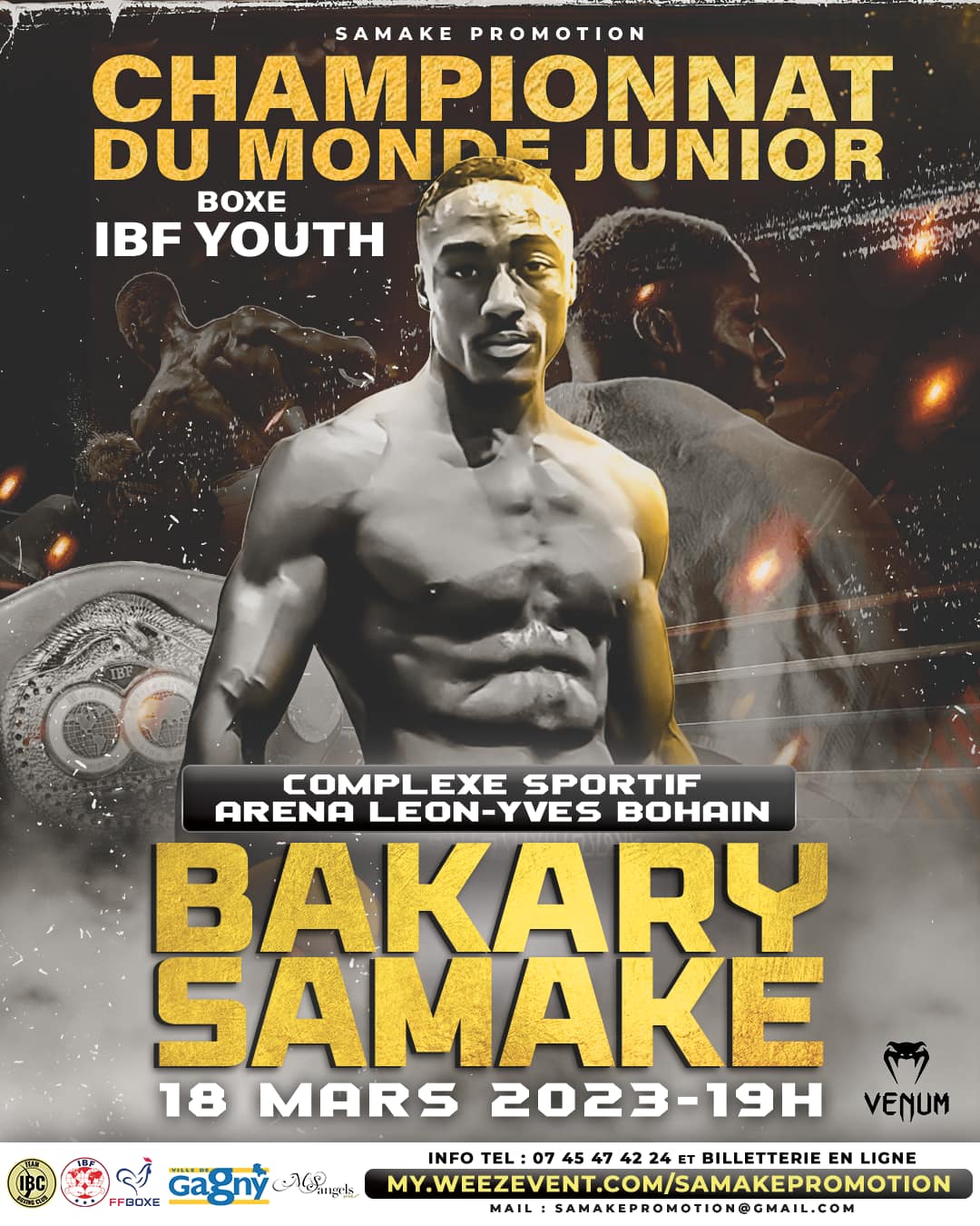 Bakary Samake De Retour Le 18 Mars Pour Le Titre IBF Youth BoxeNet fr