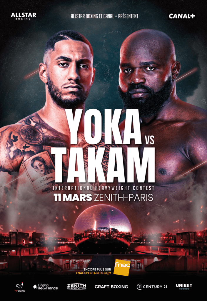 Affiche : Tony Yoka vs Carlos Takam à Paris